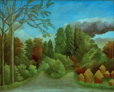 Ansicht der Ufer der Oise von Henri Rousseau