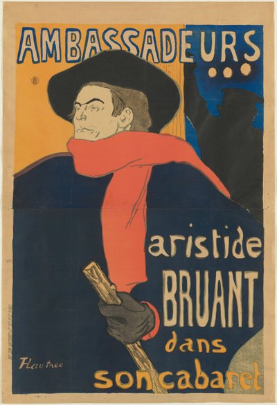 Ambassadeurs: Aristide Bruant von Henri de Toulouse Lautrec