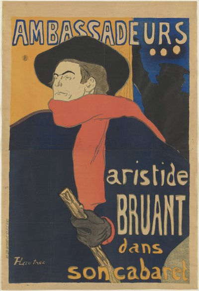 Ambassadeurs: Aristide Bruant, 1892 von Henri de Toulouse Lautrec