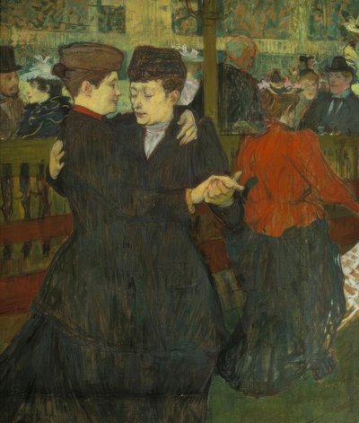 Au Moulin-Rouge. Les deux danseuses von Henri de Toulouse Lautrec