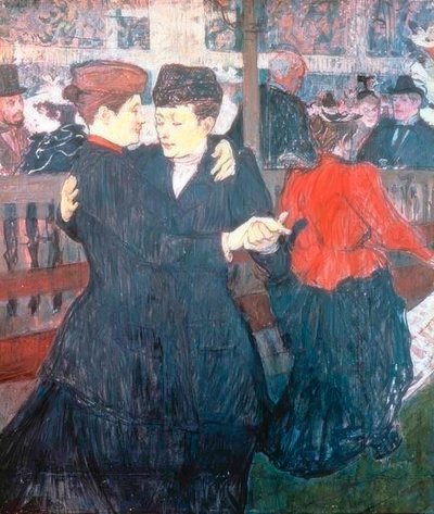 Im Moulin-Rouge. Die zwei Tänzerinnen von Henri de Toulouse Lautrec