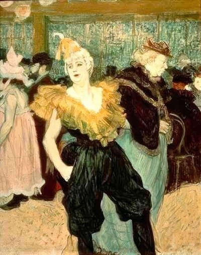 Die Clownesse Cha-U-Kao von Henri de Toulouse Lautrec