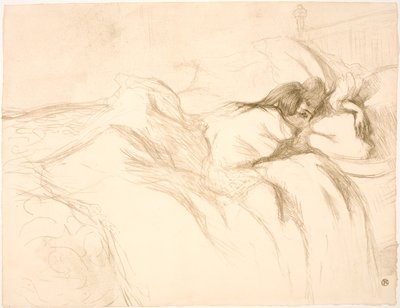 Liegende Frau, Erwachen von Henri de Toulouse Lautrec