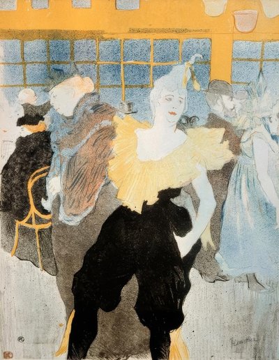 Die Clownesse im Moulin Rouge von Henri de Toulouse Lautrec