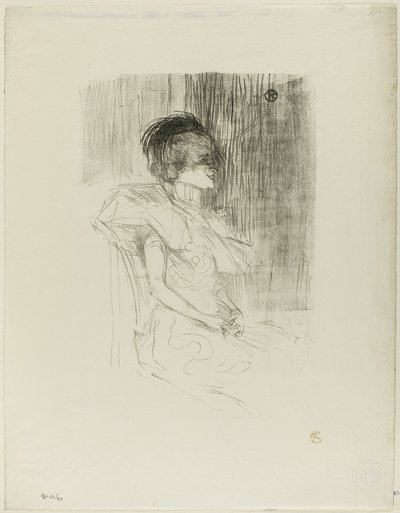 Sitzender Verleiher von Henri de Toulouse Lautrec