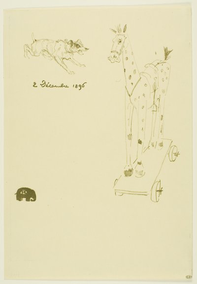 Speisekarte Sylvain von Henri de Toulouse Lautrec