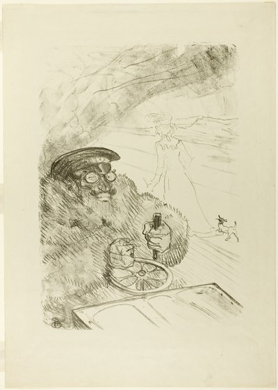 Der Autofahrer von Henri de Toulouse Lautrec