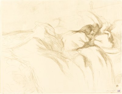 Schlafende Frau, 1896 von Henri de Toulouse Lautrec