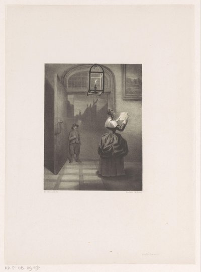 Brieflesende Frau von Henri van Seben
