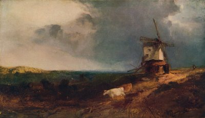 Landschaft mit Windmühle, 19. Jahrhundert, 1917 von Henry Bright