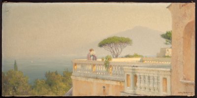 Terrasse des Cocumella Hotels von Henry Brokman Knudsen