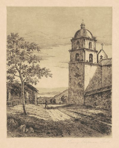 Mission Santa Barbara, Blick nach Süden von Henry Chapman Ford