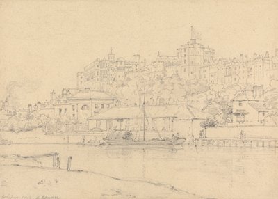 Schloss Windsor von den Brocas von Henry Edridge