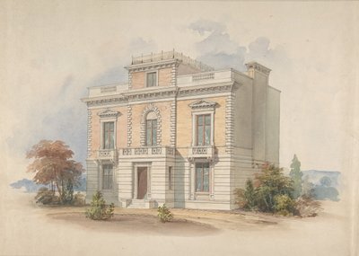 Eine italienische Villa, 1820-85 von Henry Edward Kendall