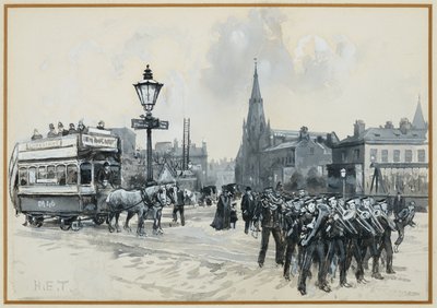 Ardwick Green und Methodist Free Church von Henry Edward Tidmarsh
