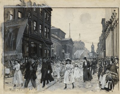 Pfingstmontagsprozession, Mosley Street von Henry Edward Tidmarsh