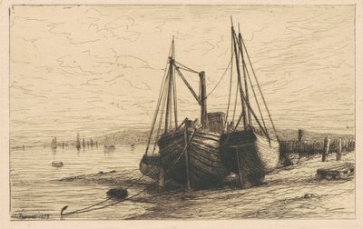 In der Bucht von New York von Henry Farrer