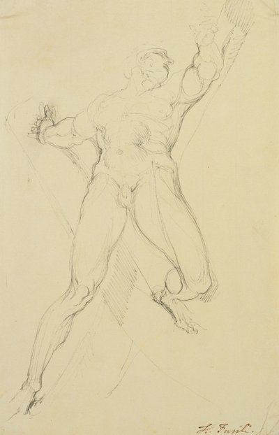 Haman, nach Michelangelo von Johann Heinrich Füssli