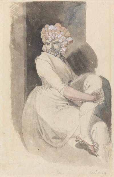 Studie einer sitzenden Frau von Johann Heinrich Füssli