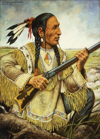 (Na-Pay-Shure) Rote Hand, 1862 von Henry H. Cross
