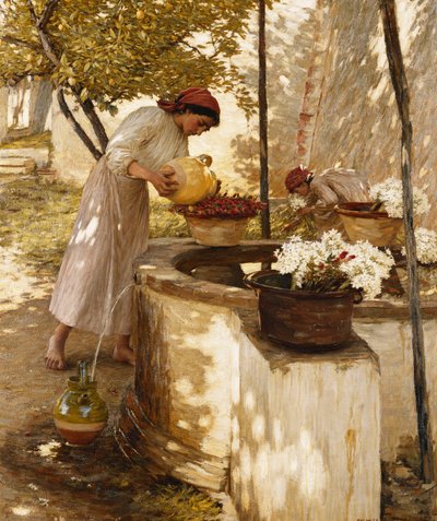 Winter in Ligurien, 1906 von Henry Herbert La Thangue