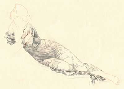 Studie in Draperie, um 1900 von Henry Holiday