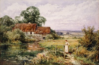 Die Enten beobachten von Henry John Sylvester Stannard