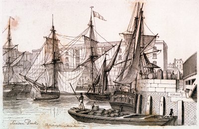 Londoner Docks von Henry Moses