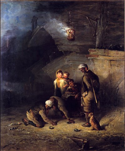 Bergleute beim Quoits-Spiel von Henry Perlee Parker