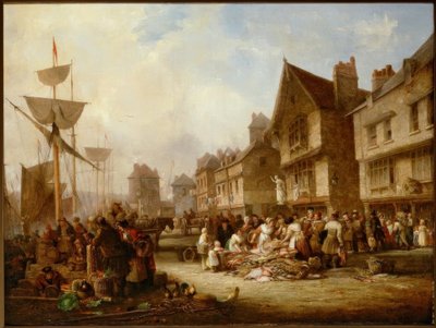 Der alte Kai, Newcastle von Henry Perlee Parker