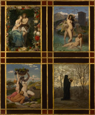 Die vier Jahreszeiten, 1850 von Henry Picou