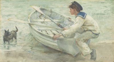 Vorbereitung zum Start, 1903 von Henry Scott Tuke