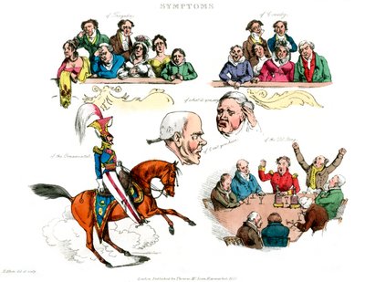 Symptome des Amüsiertseins, 1822 von Henry Thomas Alken
