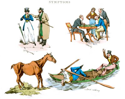 Symptome des Amüsiertseins, 1822 von Henry Thomas Alken