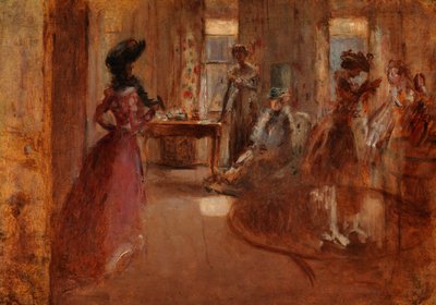 Familienfeier, ca. 1892 von Henry Tonks