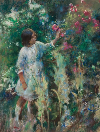 Im Garten, ca. 1900 von Henry Tonks