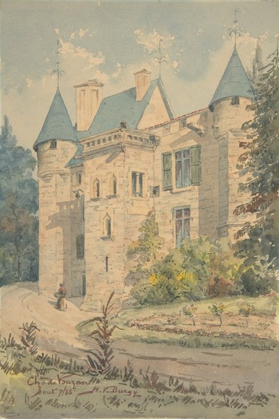 Schloss Vouzan, 1888 von Henry Victor Burgy