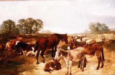 Eine Versammlung auf Hampstead Heath von Henry Weekes