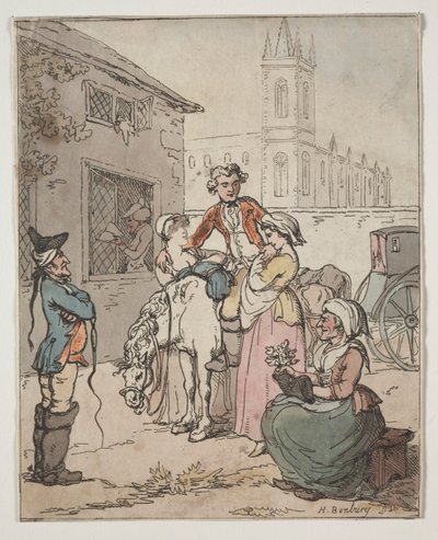 Szene vor einem Gasthaus von Henry William Bunbury