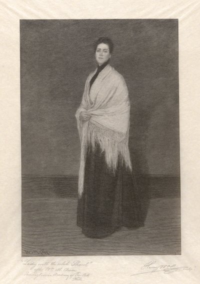 Dame mit dem weißen Schal von Henry Wolf