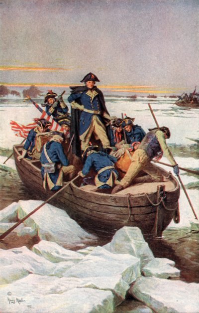 George Washington überquert den Delaware von Henry after Mosler