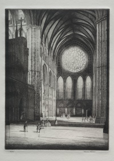 Lincoln-Kathedrale, Innenansicht von Herbert Gordon Warlow