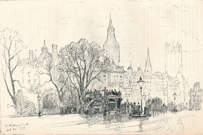 Whitehall, um 1893 von Herbert Menzies Marshall
