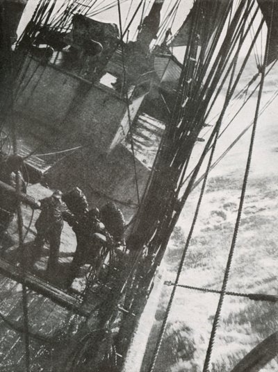 An die Pumpen, ca. 1910-1913 von Herbert Ponting