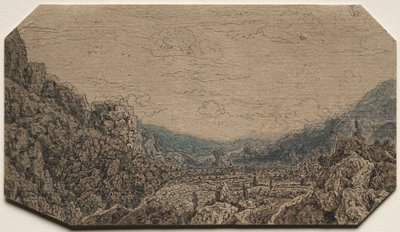 Eingeschlossenes Tal, ca. 1623-30 von Hercules Seghers