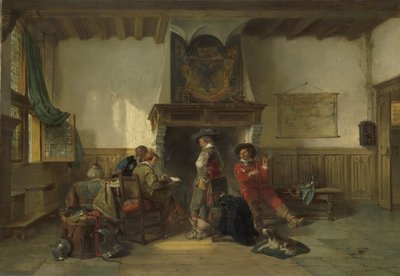 Soldaten in einem Wachraum von Herman Frederik Carel ten Kate