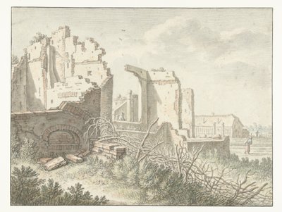 Ruine außerhalb des Wittevrouwenpoort in Utrecht von Herman Saftleven