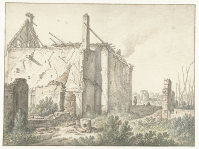 Ruine eines Hauses in Utrecht von Herman Saftleven
