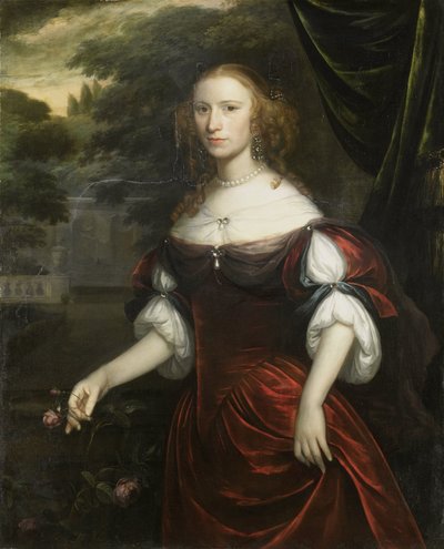 Porträt einer Frau von Herman Verelst
