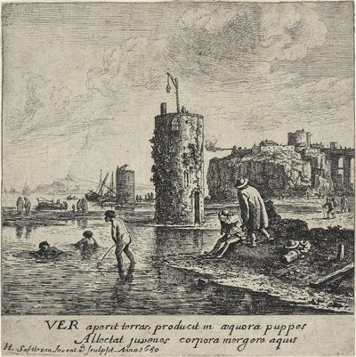 Frühling, 1650 von Herman the Younger Saftleven